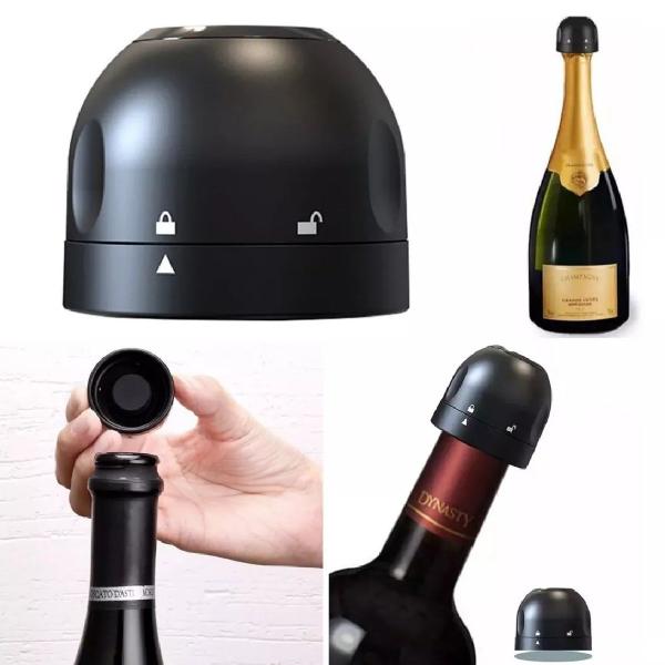 10 Tampas Rolha Garrafa de Vinho Champanhe À Vacuo Pressão - Ami Imagem de 10 Tampas Rolha Garrafa de Vinho Champanhe À Vacuo Pressão