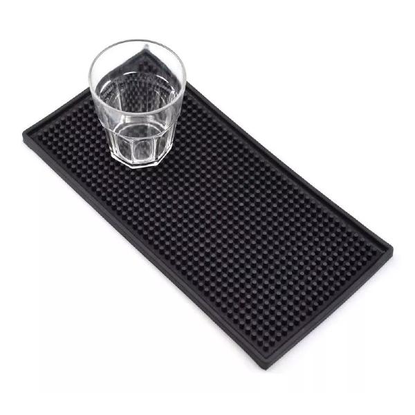 Imagem de 10 Tapetes Barman Escorredor Porta Copos Drinks 30x15cm Bar