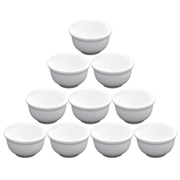 Imagem de 10 Tigela 300 Ml Porcelana Cumbuca Bowl Para Molho