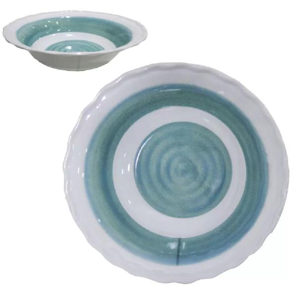 Imagem de 10 Tigelas Bowl Melamina Redonda Decorada Espiral 800ml