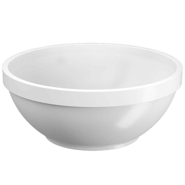 Imagem de 10 Tigelas Cumbuca Bowl Plástico 500ml Açaí Caldos Shimeji Branco Uno Coza