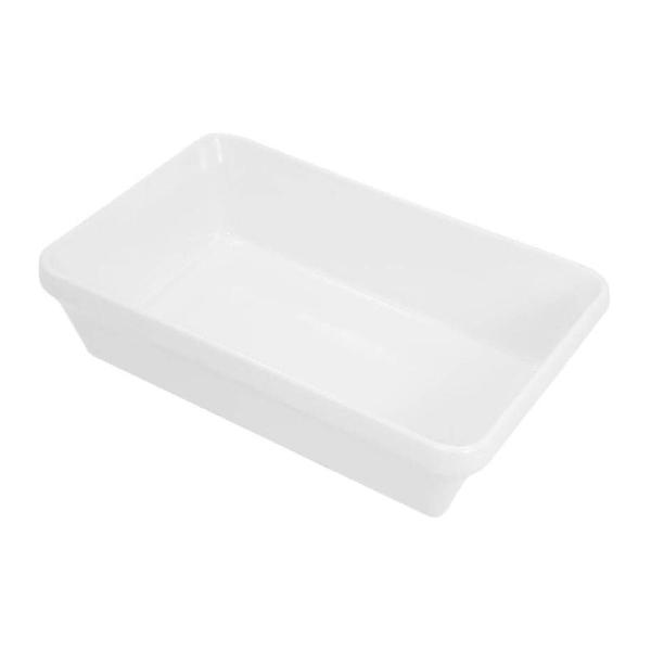 Imagem de 10 Travessas Forma Retangular Funda Gourmet Melamina 22,6cm