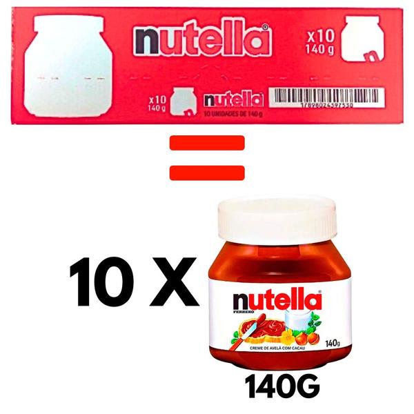 Imagem de 10 Un De Nutella 140g  1 Caixa OFERTA IMPERDÍVEL