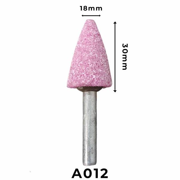 Imagem de 10 Un Ponta Montada Rosa para Retifica A012 Haste 6,4 ICDER