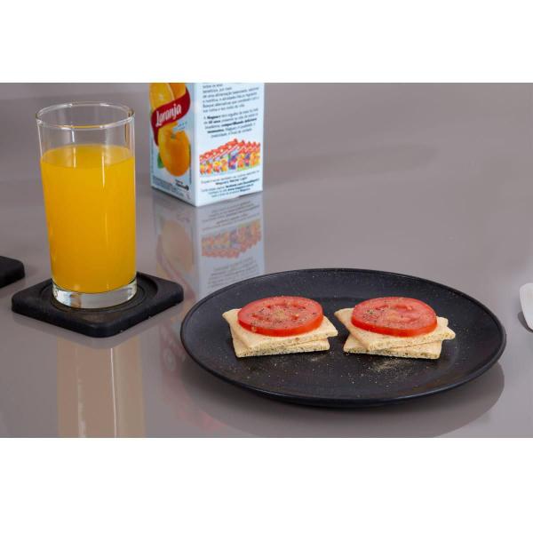 10 Un Prato Lanche Sobremesa Redondo Durável 20Cm Preto - EVO Imagem de 10 Un Prato Lanche Sobremesa Redondo Durável 20Cm Preto