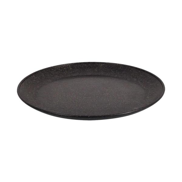 10 Un Prato Lanche Sobremesa Redondo Durável 20Cm Preto - EVO Imagem de 10 Un Prato Lanche Sobremesa Redondo Durável 20Cm Preto