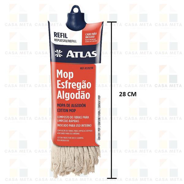 Imagem de 10 Und Refil Mop Esfregão Algodão Atlas Ref At2023r