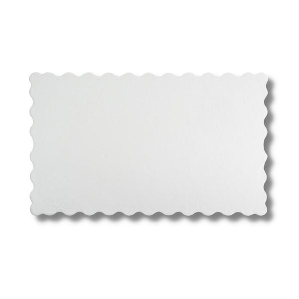 Imagem de 10 Unidades Cake Board Base Laminada P/ Bolo Retangular 20x33cm. Branco