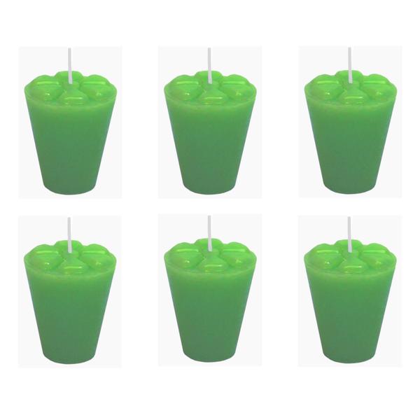 Imagem de 10 Velas Refil Verde Copinho De Pinga Decoração 12 Horas