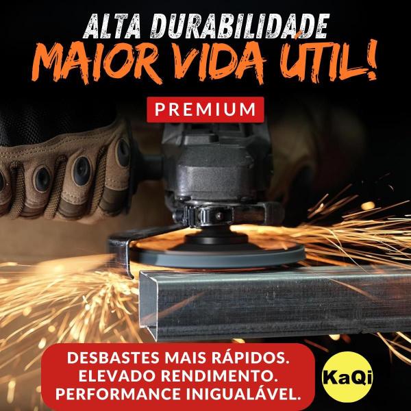 10 X Discos Flap Grão 120 Lixa 115Mm X 22Mm Cônico 4.1/2 - Kaqi Imagem de 10 X Discos Flap Grão 120 Lixa 115Mm X 22Mm Cônico 4.1/2