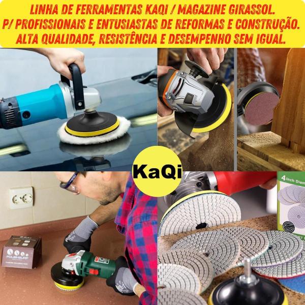 10 X Suporte Prato Disco 4 Polegadas 100Mm Politriz - Kaqi Imagem de 10 X Suporte Prato Disco 4 Polegadas 100Mm Politriz