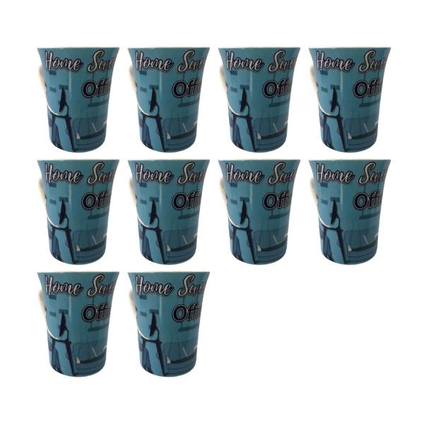 10 Xícara HomeOffice Achocolatado 340ml Café Cappucino Chá - ECOS Imagem de 10 Xícara HomeOffice Achocolatado 340ml Café Cappucino Chá
