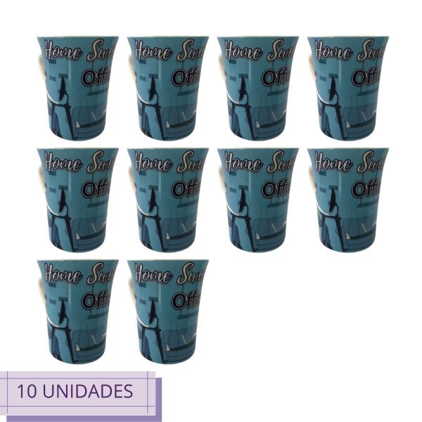 10 Xícara HomeOffice Achocolatado 340ml Café Cappucino Chá - ECOS Imagem de 10 Xícara HomeOffice Achocolatado 340ml Café Cappucino Chá