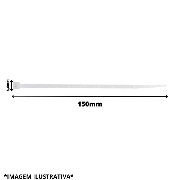 100 Abracadeira 3,6X150Mm Br Thompson Imagem de 100 Abracadeira 3,6X150Mm Br Thompson