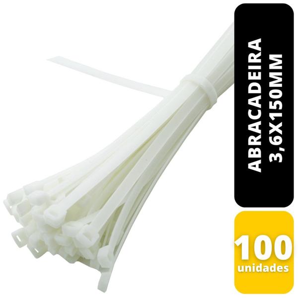 100 Abracadeira 3,6X150Mm Br Thompson Imagem de 100 Abracadeira 3,6X150Mm Br Thompson