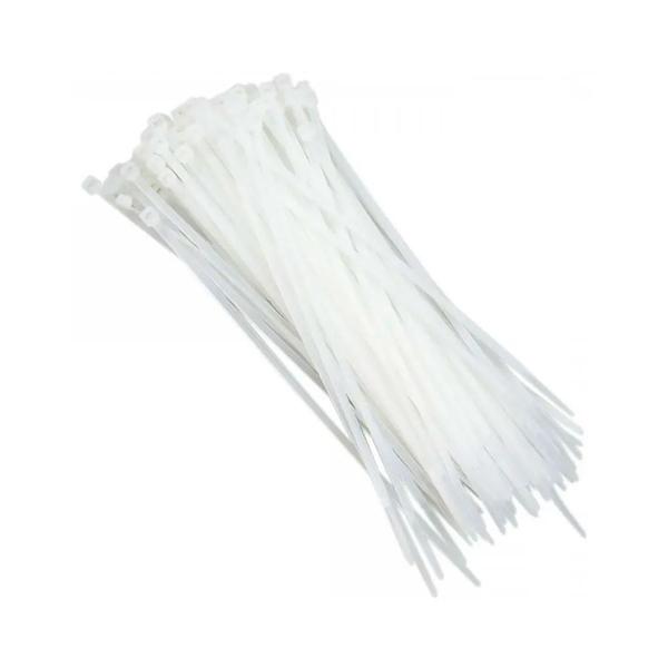 Imagem de 100 Abraçadeira Nylon Branca 150x2,5mm