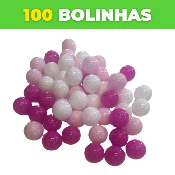 Imagem de 100 bolinhas rosa princesa