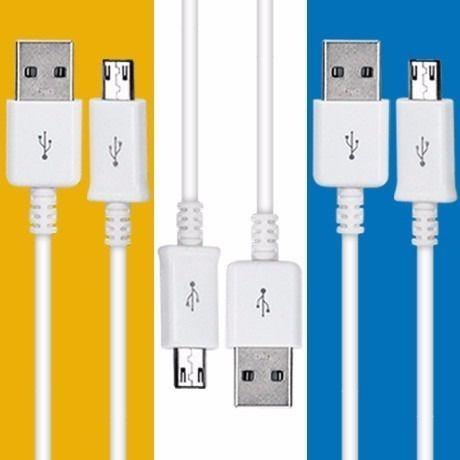 Imagem de 100 Cabos Micro Usb 2.0 Usb V8 1 Metro Branco