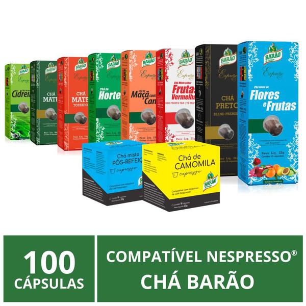 Imagem de 100 Cápsulas para Nespresso Barão de Cotegipe, Chá