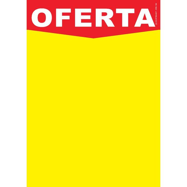 Imagem de 100 Cartaz Oferta SULFITE Supermercado P A5 15x21cm