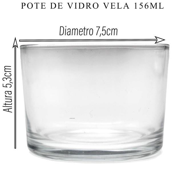 Imagem de 100 Copos Para Velas de Vidro 150ml Pote Para Fazer Vela - Atacado