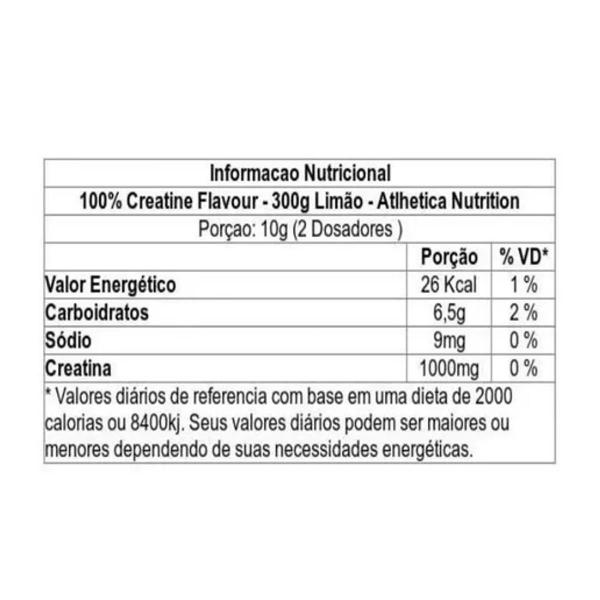 Imagem de 100% Creatina Flavour 300g Atlhetica Nutrition