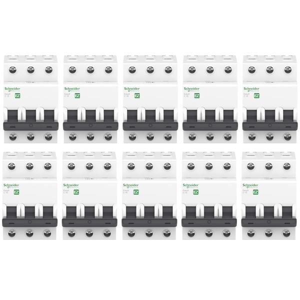 Imagem de 100 Disjuntores Schneider 63A 3P Curva C Automático 415V