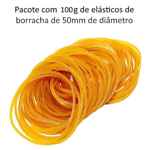 Imagem de 100 Elásticos Para Colagem Fixação Tela Celular Silicone 50g