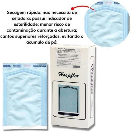 Imagem de 100 Envelopes Auto Selantes Esterelização De Alicates 15x30cm