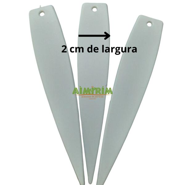 100 Etiquetas Para Identificação Plantas Modelo E 11 - Plástico Resistente Imagem de 100 Etiquetas Para Identificação Plantas Modelo E 11