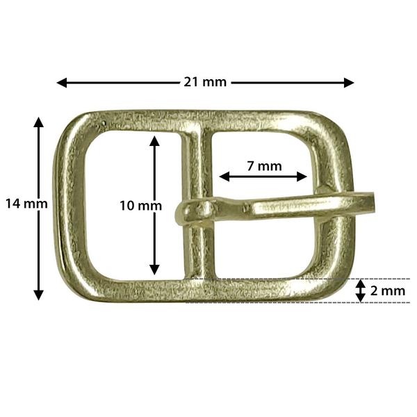 Imagem de 100 Fivelas De Metal Para Bolsa Cintos Moda 10mm Ajustável 1116