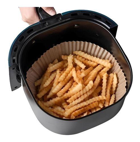 Imagem de 100 Forros Antiaderente Descartáveis Papel Não Suja Airfryer