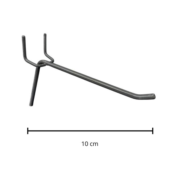 Imagem de 100 Gancho Para Eucatex 0,10cm - Arame 4mm Preto