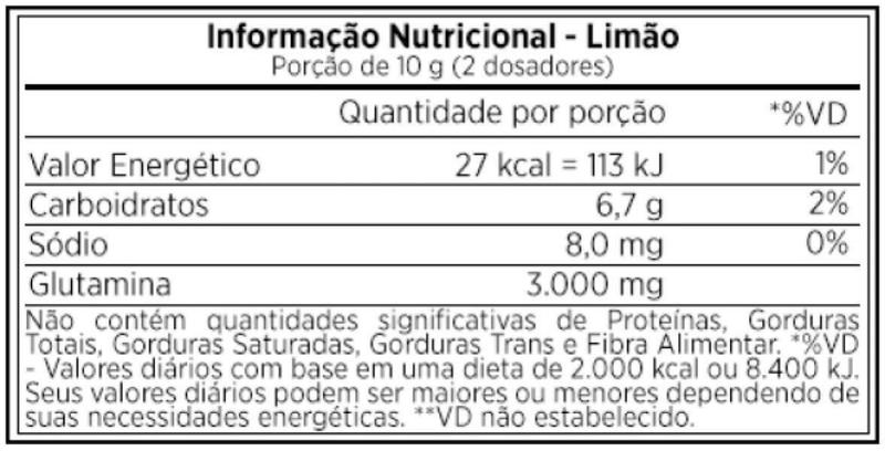 Imagem de 100% Glutamina Flavour - Sabor Limão - Atlhetica Nutrition