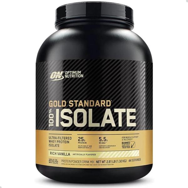 100% Isolate Whey Gold Standard 2,28Kg 5,02 LBS Optimum Nutrition Imagem de 100% Isolate Whey Gold Standard 2,28Kg 5,02 LBS Optimum Nutrition
