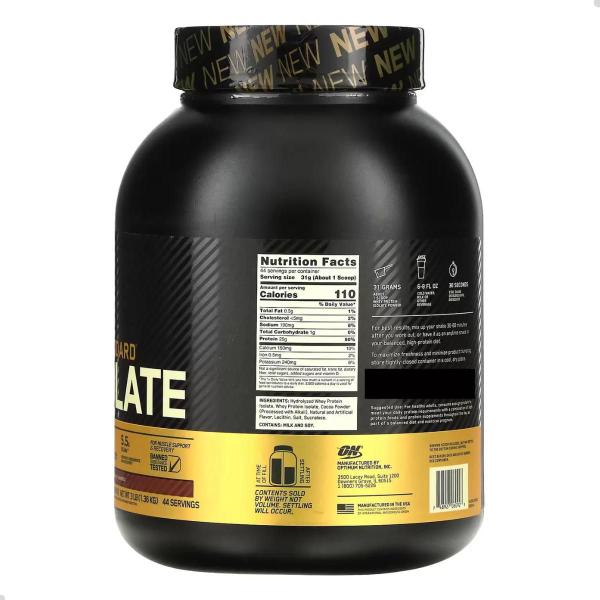 Imagem de 100% Isolate Whey Gold Standard 2,28Kg 5,02 LBS Optimum Nutrition