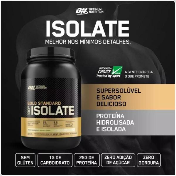 Imagem de 100% Isolate Whey Gold Standard 720g 1,58 LBS Optimum Nutrition