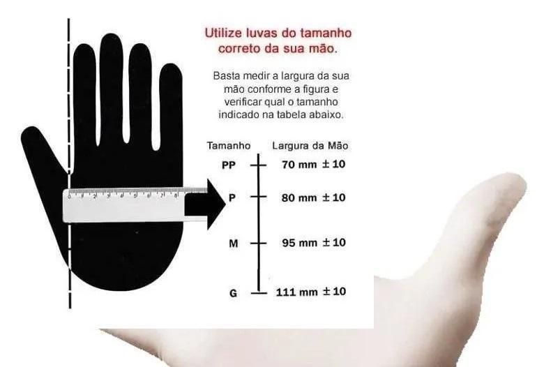 Imagem de 100 Luva Vinil Procedimento Antialérgica (1Pct) P Com Pó