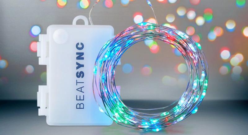 Imagem de 100 luzes de led coloridas natal beat sync fada ativadas por som