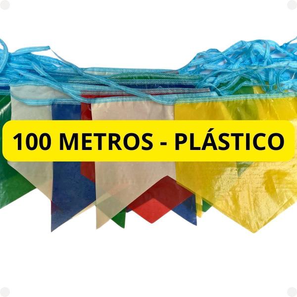 Imagem de 100 Metros De Bandeirinha Festa Junina Plástico Resistente