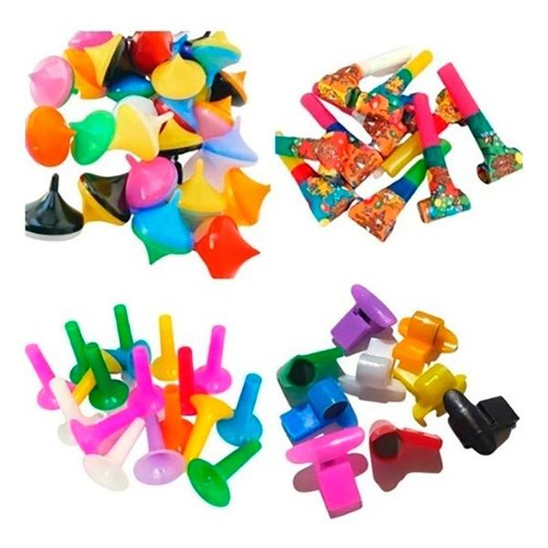 Imagem de 100 Mini Brinquedos Lembrancinha Sacolinha Infantil