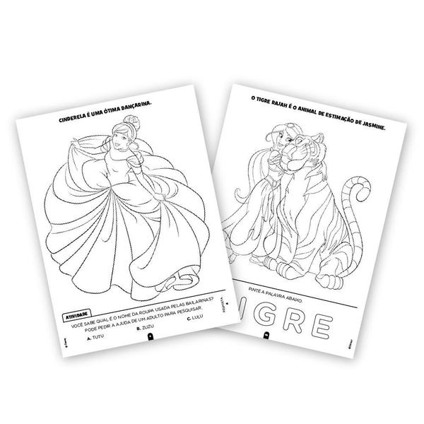 Imagem de 100 Páginas para Colorir Disney - Princesas