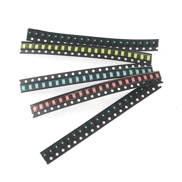 Imagem de 100 PCS 1206 Smd LED Azul Amarelo Verde Branco Vermelho LED Diodos de Luz DIY Kit Eletrônico