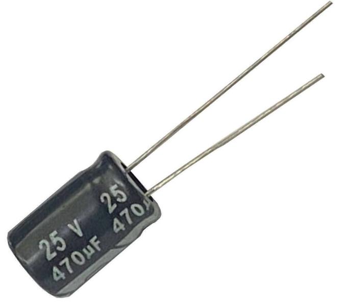 Imagem de 100 pçs - capacitor eletrolitico 470uf x 25v - 470x25v