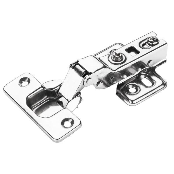 100 Peças Dobradiça Curva Inox Amortecedor Portas Armários - Renna / BR Metal Imagem de 100 Peças Dobradiça Curva Inox Amortecedor Portas Armários