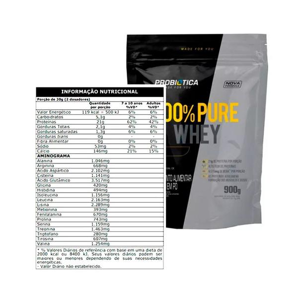 Imagem de 100% Pure Whey 900g Refil - Probiotica