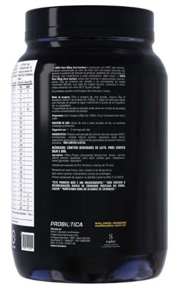 Imagem de 100% Pure Whey Zero Lactose 900G - Probiótica 30 doses