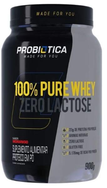 Imagem de 100% Pure Whey Zero Lactose 900G - Probiótica 30 doses