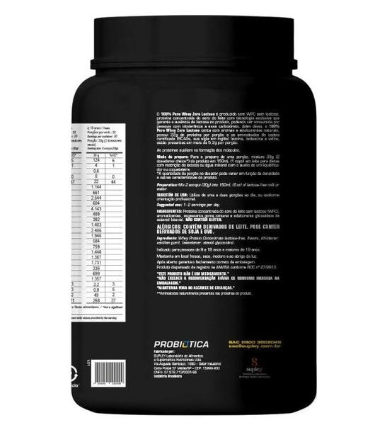 Imagem de 100% PURE WHEY ZERO LACTOSE POTE 900g BAUNILHA - PROBIOTICA