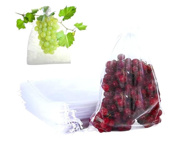 Imagem de 100 Saquinhos organza 17x23 Ideal para proteger frutas no pé